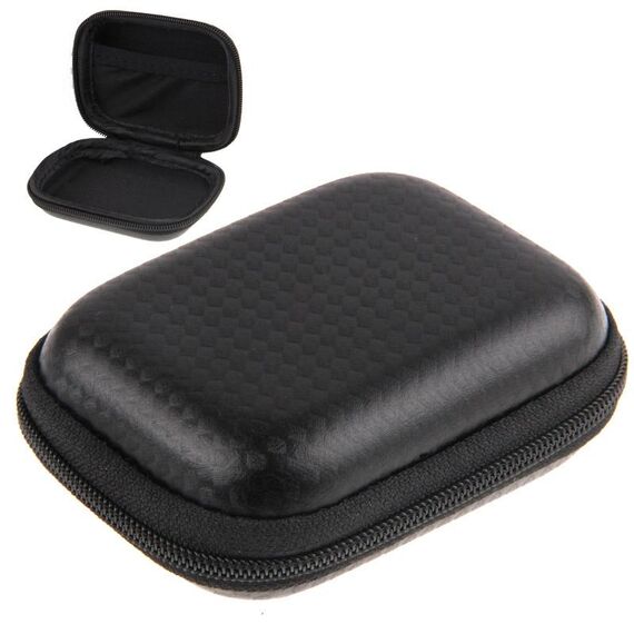 Cassa portatile impermeabile in fibra di carbonio per Gopro Hero9 Black / Hero8 Black / Hero7 / 6/5 / 5 Sessione / 4 Sessione / 4/3 + / 3/2/1 2.5 cm (nero)