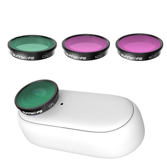 Filtro per fotocamera sportiva Sunnylife per Insta360 GO 2, colore: 3 in 1 CPL+ND8+ND16
