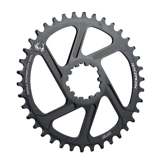 RACEWORK 7075-T6 per SRAM Mountain Bike Pignone per bicicletta tondo a piastra singola, specifiche: 3 mm 38T