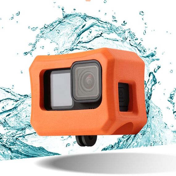 Custodia Floaty EVA per GoPro HERO9 nera (arancione)