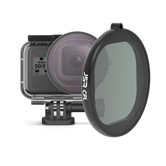 JSR Round Housing CPL Lens Filter per GoPro HERO8 Black