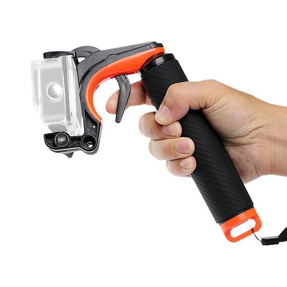 Trigger dell'otturatore + Impugnatura galleggiante Galleggiabilità per immersione Stick con cinturino anti-perso regolabile e vite e chiave inglese per GoPro HERO8 Black