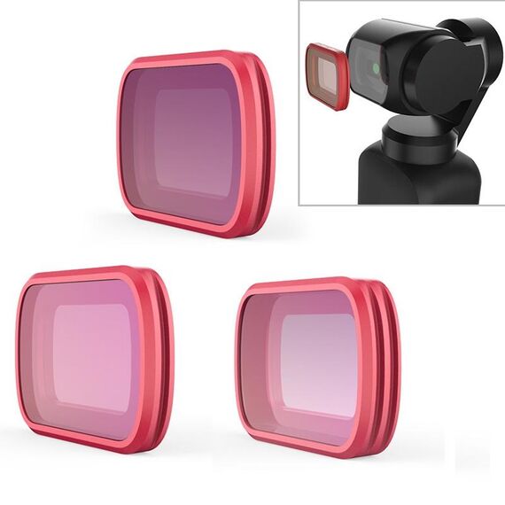 3 PCS PGYTECH P-18C-012 CPL / ND8 / ND16 Filtro lente a colori per immersioni professionali per DJI Osmo Pocket