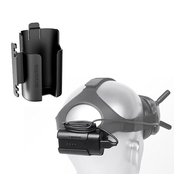 Sunnylife Battery Clip Holder Cable Gestione cavo Avvolgibile Caso protettivo per Goggigli DJI FPV V2 (Nero)