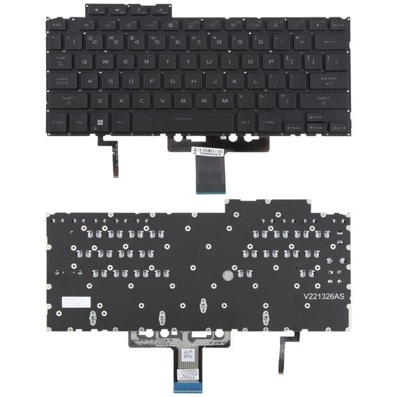 Tastiera per laptop retroilluminata versione USA per Asus ROG Flow X13 GV302 2023 GV302XV GV302XU (nero)