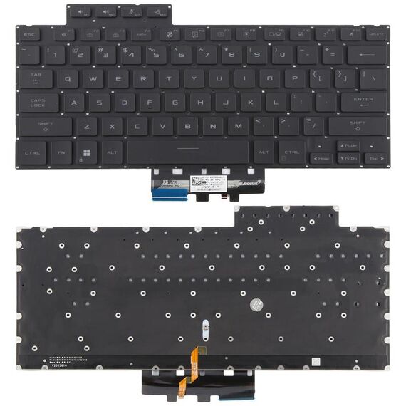 Tastiera per laptop retroilluminata versione USA per Asus ROG Zephyrus G14 GA402R GA402RJ GA402RK GA402RU GA402X GA402X (nero)