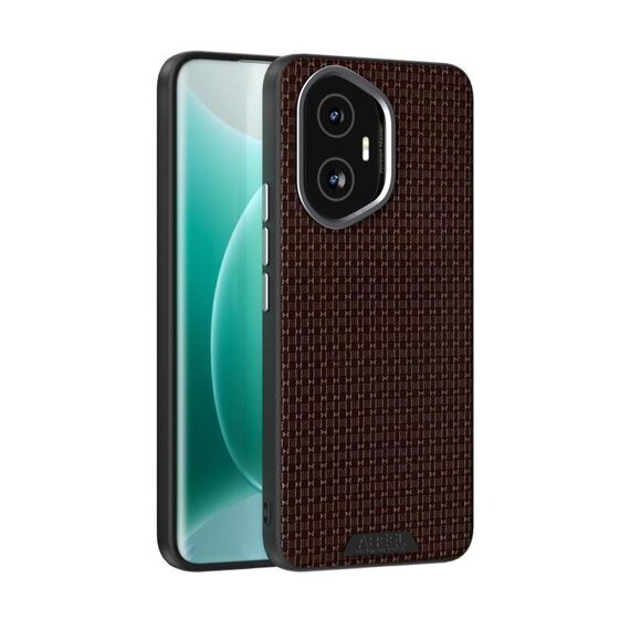 Per Honor 300 ABEL Ruyi Pattern 6D Micro Relief MagSafe Custodia in pelle per telefono (marrone)