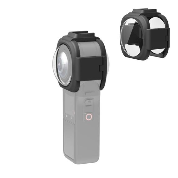 PULUZ Cover protettiva per lenti per Insta360 ONE RS 1 pollice 360 Edition (nero)