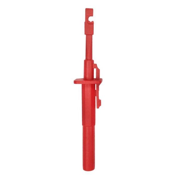 Gancio per sonda di prova per riparazione auto non distruttiva rapida multimetro (rosso)