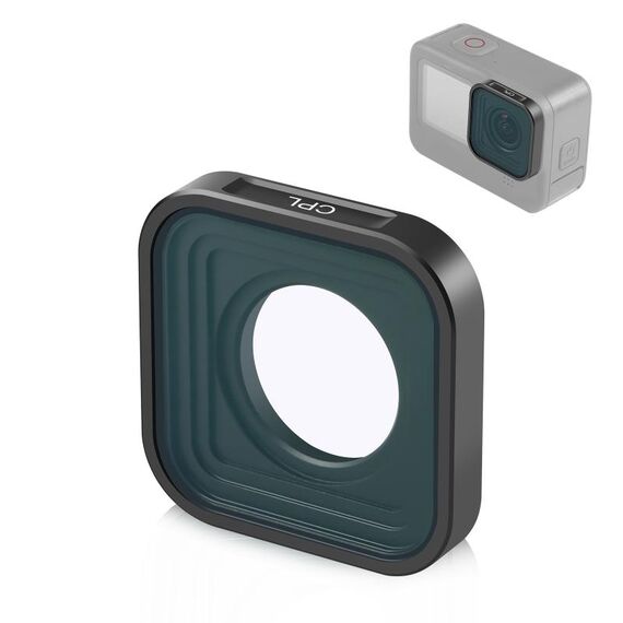 Filtro obiettivo CPL per action cam PULUZ per GoPro HERO12 Nero /11 Nero /11 Nero Mini /10 Nero /9 Nero