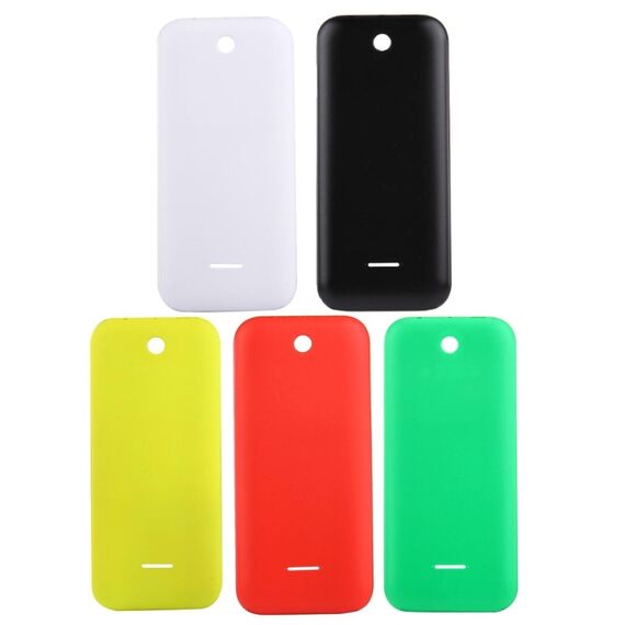 Cover posteriore in plastica per batteria in tinta unita per Nokia 225 (nero) SP1047BL 6922569504444