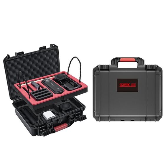 Per Insta360 X4 STARTRC Scatola portaoggetti per valigia impermeabile a doppio strato in EVA ABS (nero)
