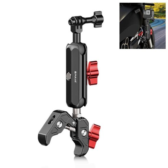 PULUZ Manubrio Moto Morsetto per Granchio Supporto per Asta del Braccio Magico