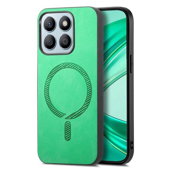Per Honor X8b Retro Magsafe Custodia per telefono con retro magnetico in PU (verde)