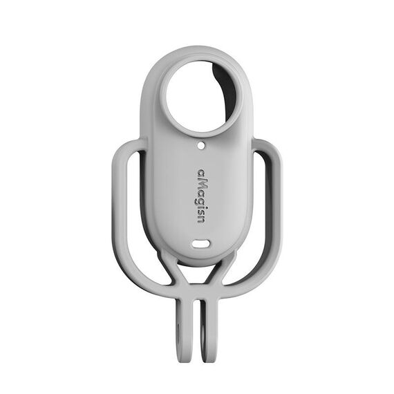 Per Insta360 GO 3 aMagisn Custodia in silicone Accessori protettivi per fotocamera, Stile: Grigio verticale