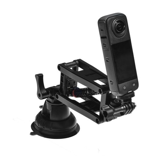 STARTRC Action Camera Supporto per auto con ventosa Braccio ammortizzante (nero)