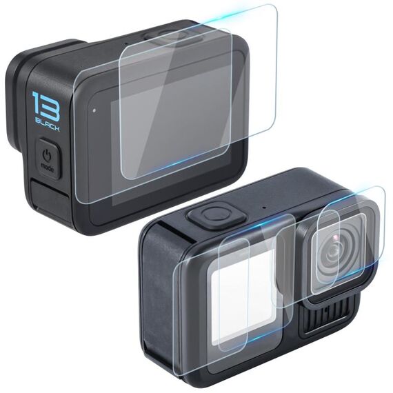 Per GoPro HERO13 Black STARTRC 2 Set 3 in 1 Obiettivo e Pellicola in vetro temperato per schermo anteriore e posteriore