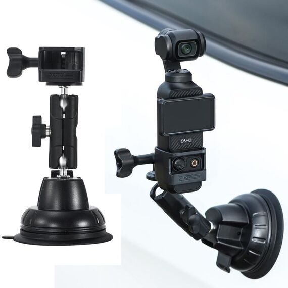 Per DJI OSMO Pocket 3 STARTRC Supporto adattatore di espansione con ventosa (nero)