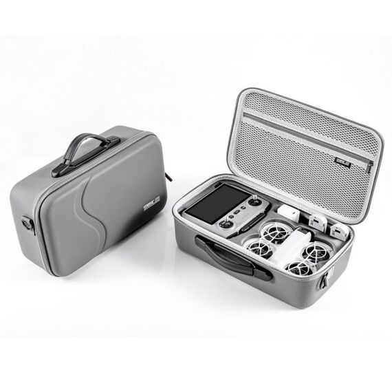 Per DJI Neo STARTRC Borsa a tracolla in PU, compatibile con RC2 (grigio)