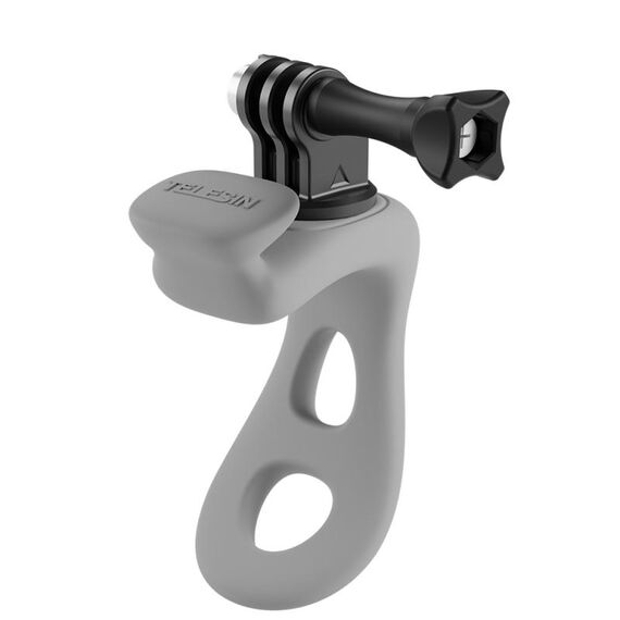 TELESIN Supporto per Action Camera in Silicone Regolabile Mini Staffa Flessibile per GoPro HERO / Insta360 / DJI Action Camera (Grigio)
