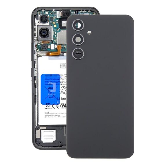 Per Samsung Galaxy A54 SM-A546B Cover posteriore batteria con copriobiettivo fotocamera (nero)