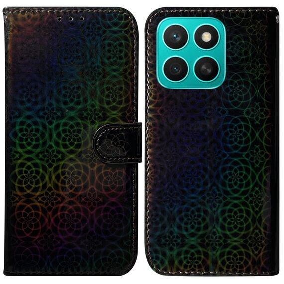 Per Honor X8c 4G Custodia per telefono in pelle con fibbia magnetica colorata (nero)