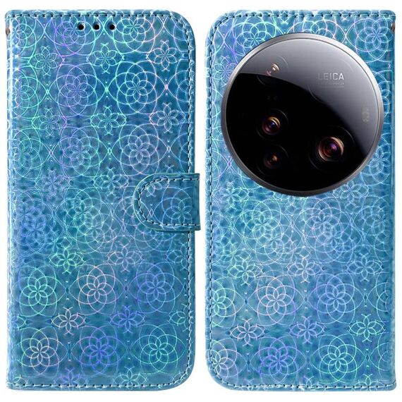 Per Xiaomi 15 Ultra Custodia per telefono in pelle con fibbia magnetica colorata (blu)