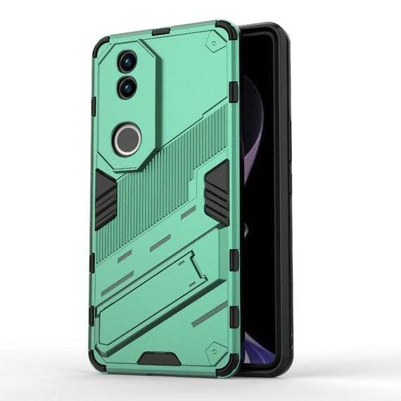 Per vivo V50 5G Global Punk Armor 2 in 1 PC + TPU Custodia per telefono con supporto (verde)