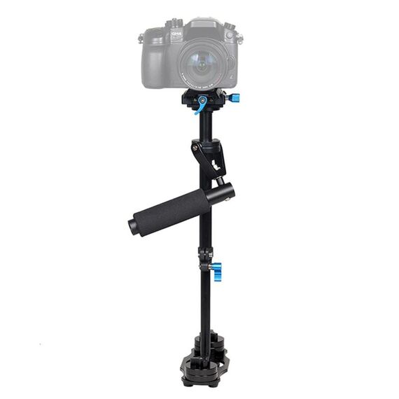 YELANGU S40L Stabilizzatore portatile in lega di alluminio da 40 cm per fotocamera DSLR DV (nero)