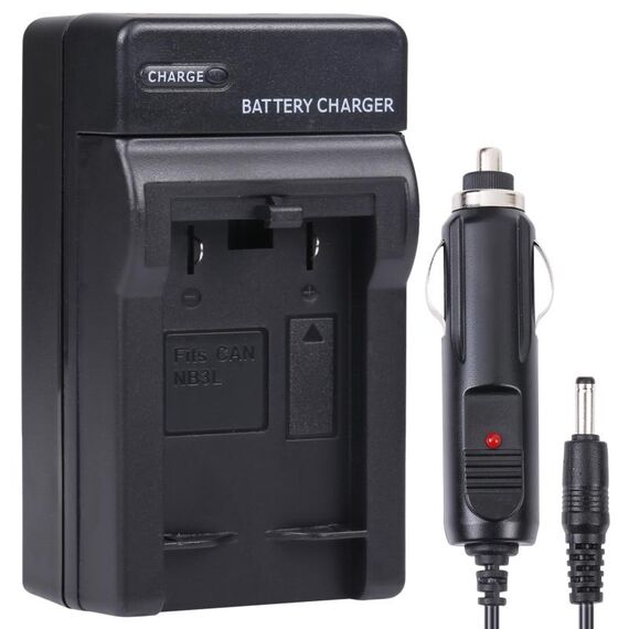 Caricabatteria per fotocamera digitale per CANON NB3L (nero)