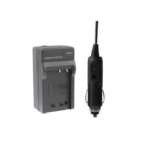 Caricabatteria da auto per fotocamera digitale per Sony DB-BD1 (nero)