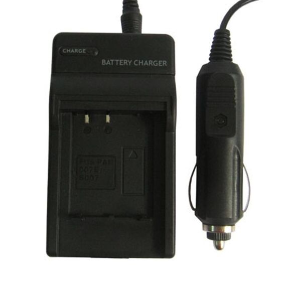 Caricabatteria per fotocamera digitale per Panasonic 007E (nero)