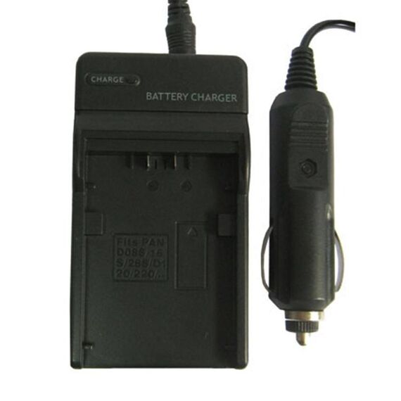 Caricabatteria per fotocamera digitale per Panasonic D08S / 16S / 28S / D120 / 220/320 (nero)