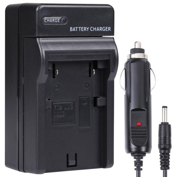 Caricabatteria per fotocamera digitale per JVC V808 / V815 / V823 (nero)
