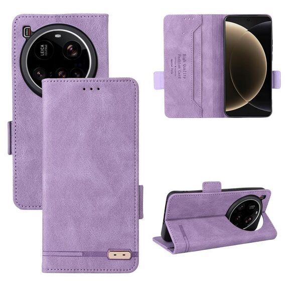 Per Xiaomi 15 Ultra Custodia in pelle con chiusura magnetica (viola)