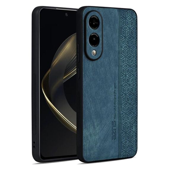 Per Samsung Galaxy S25 Edge 5G AZNS Custodia per telefono con effetto pelle in rilievo 3D (verde scuro)