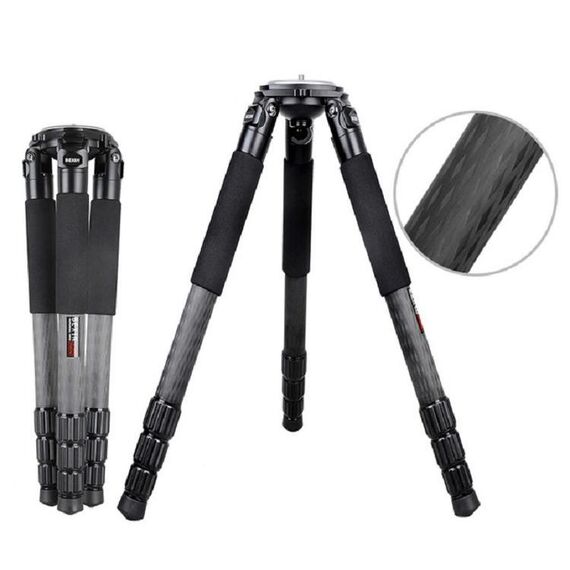 BEXIN ST364C Videocamera robusto Treppiede fotografico in fibra di carbonio, tubo massimo: 36 mm