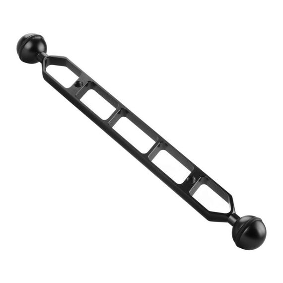 PULUZ 11,0 pollici 27,9 cm in lega di alluminio Dual Balls, diametro a sfera: 25mm (nero)