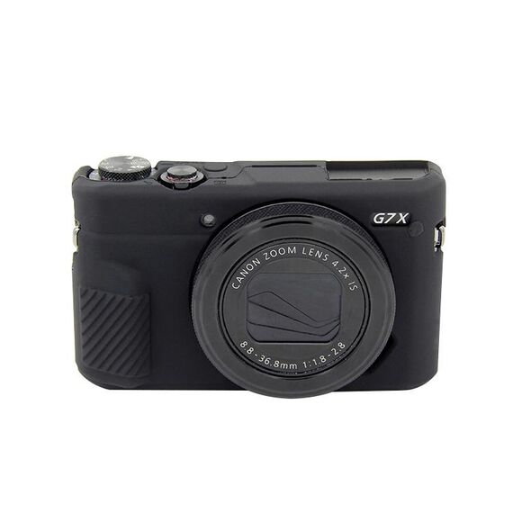 Custodia protettiva in silicone morbido PULUZ per Canon EOS G7 X Mark II (nera)