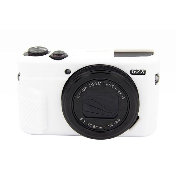 Custodia protettiva in silicone morbido PULUZ per Canon EOS G7 X Mark II (bianca)