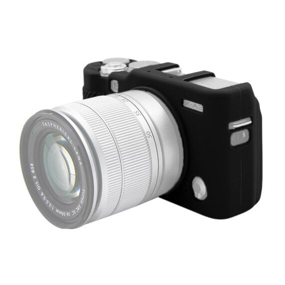 Custodia protettiva in silicone morbido PULUZ per FUJIFILM X-A3 / X-A10 (nero)