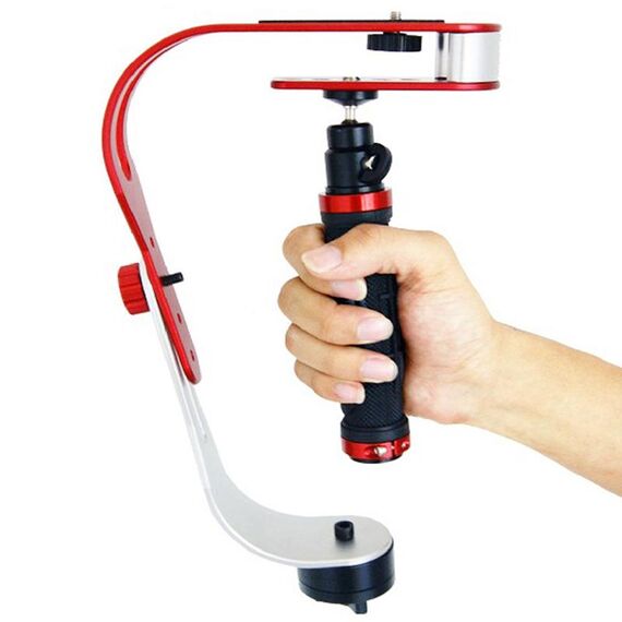 DEBO Stabilizzatore video portatile per videocamera DSLR, UF-007 (rosso)