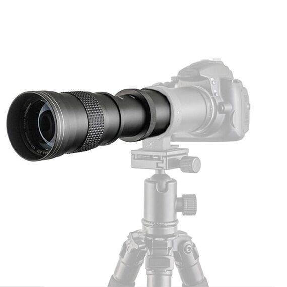 Lightdow 420-800mm Obiettivo della fotocamera con zoom Obiettivo fotografico con rivestimento in vetro ottico