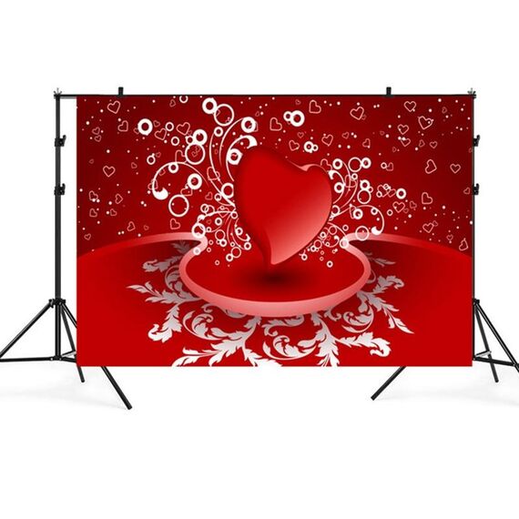 2.1 m x 1.5 m San Valentino Photo Party Layout Puntelli Fotografia Sfondo Panno (006)