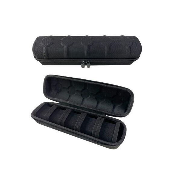 Scatola portaoggetti portatile in EVA rigida per orologi, gioielli, orologi, antipolvere, specifiche: 5 griglie, 32x9x8 cm