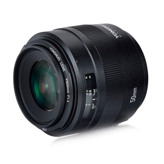 YONGNUO YN50MM F1.4C F1.4 Obiettivo ad ampia apertura con messa a fuoco automatica per Canon (nero)