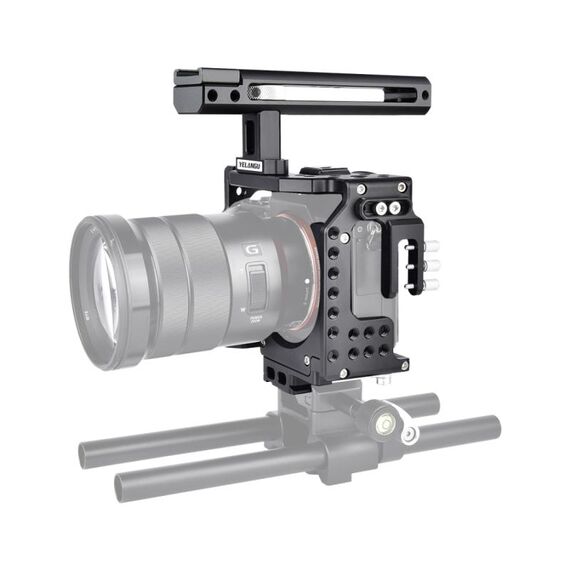 YELANGU CA7 YLG0908A Stabilizzatore gabbia videocamera per Sony A7K / A72 / A73 / A7S2 / A7R3 / A7R2 / A7X (nero)