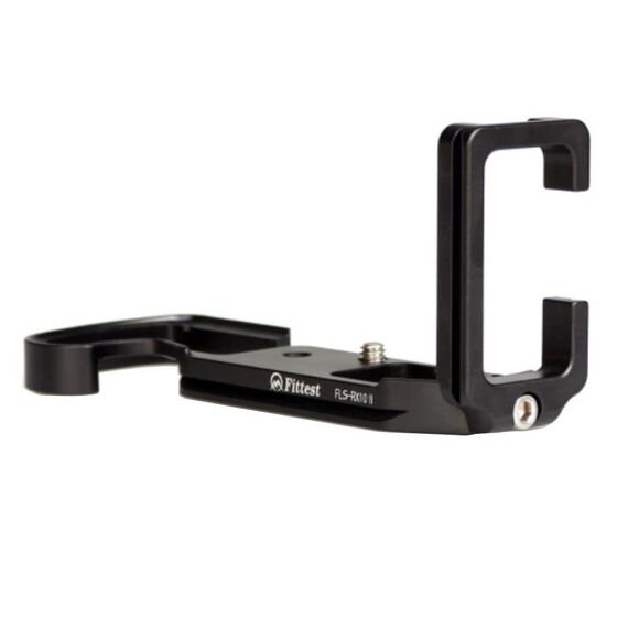 PIÙ FITTEST FLS-RX10 II Scatto verticale Supporto base per staffa a piastra a sgancio rapido per Sony RX10M2 (nero)