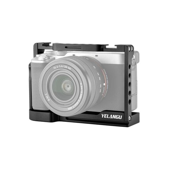 Stabilizzatore di gabbia per videocamera Yelangine C24 per Sony Alpha 7C / A7C / ILCE-7C (nero)