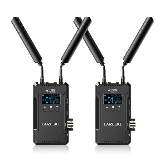 Laiskeke W1000s 1000ft Dual HDMI + SDI Sistema di trasmissione video wireless (nero)